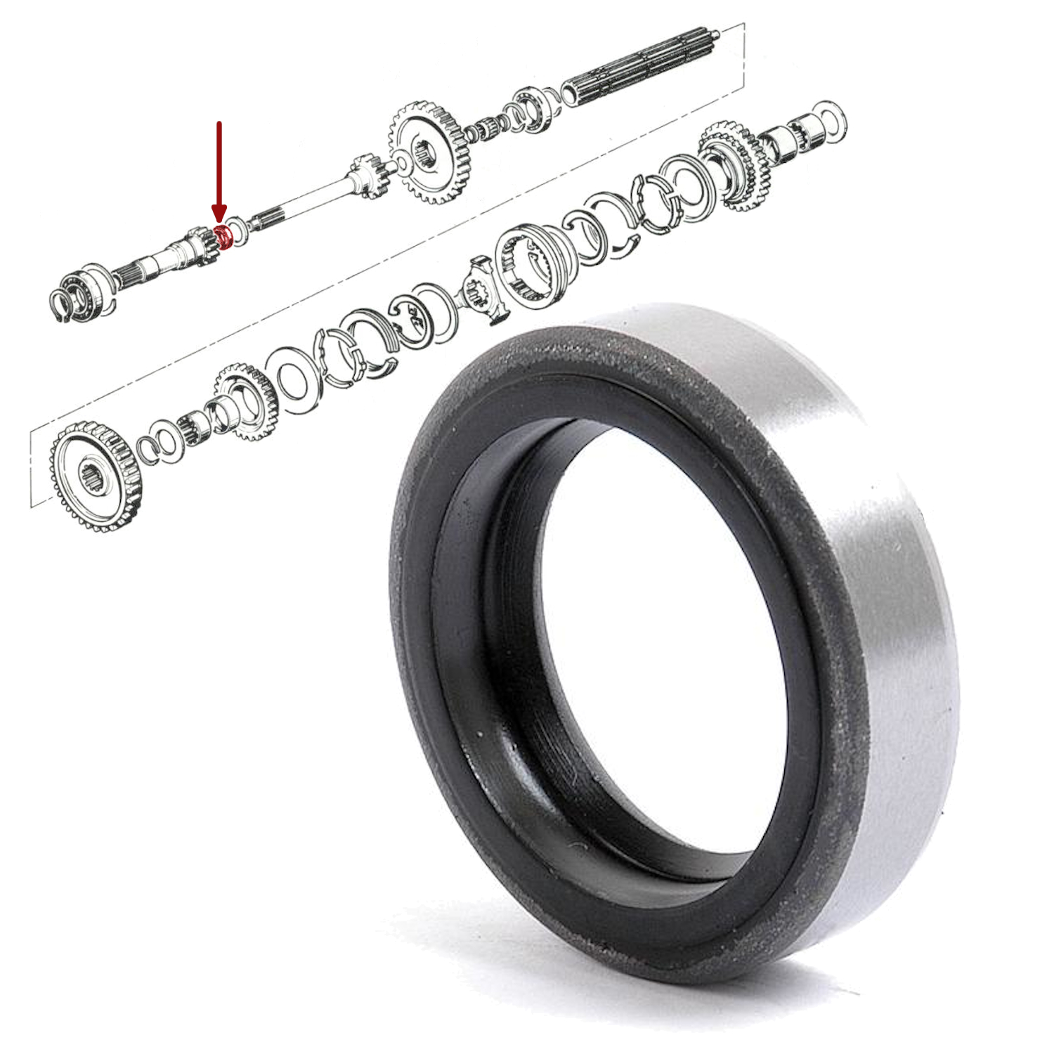 Wellendichtring MF133 135 235 390 565 4225