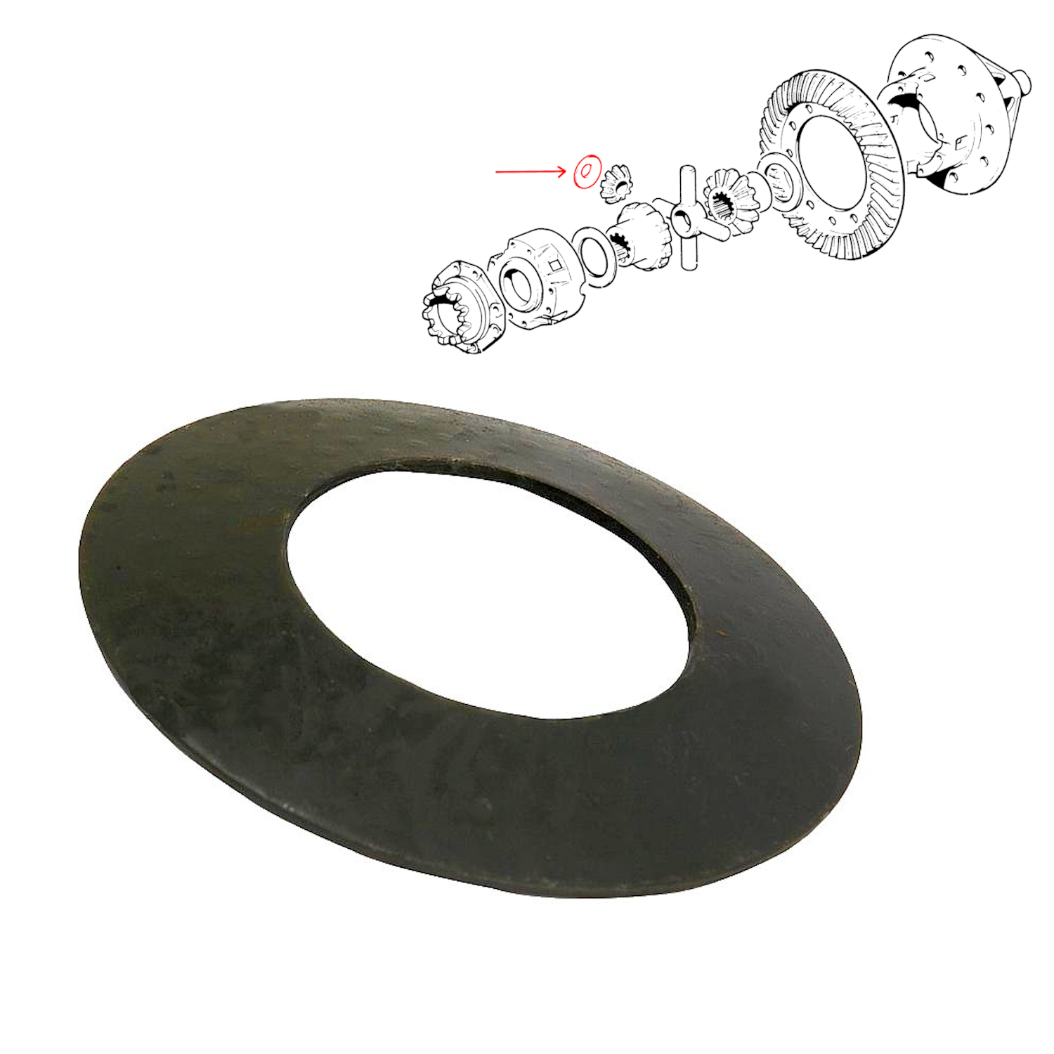 Anlaufscheibe Differential MF35 65