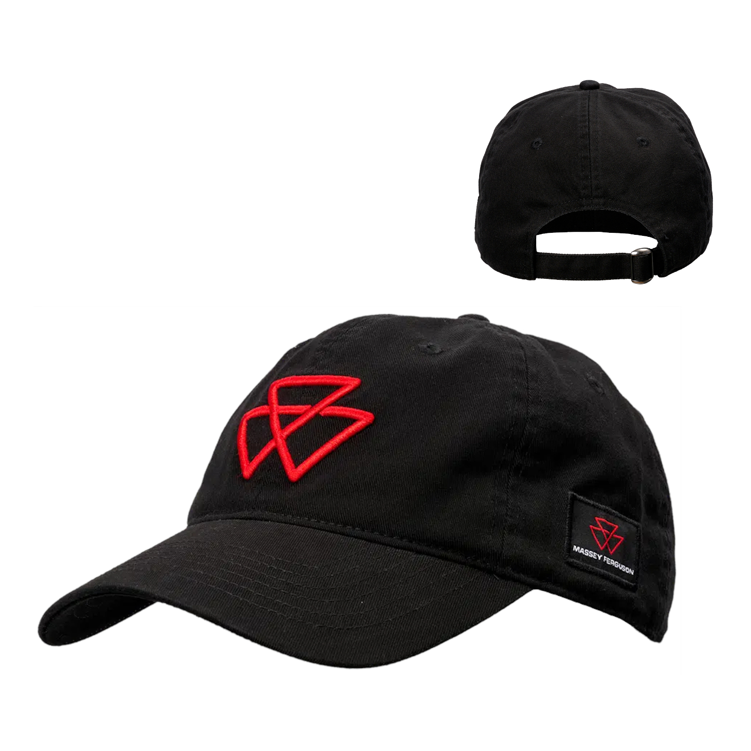 Schwarze Kappe mit rotem MF-Logo