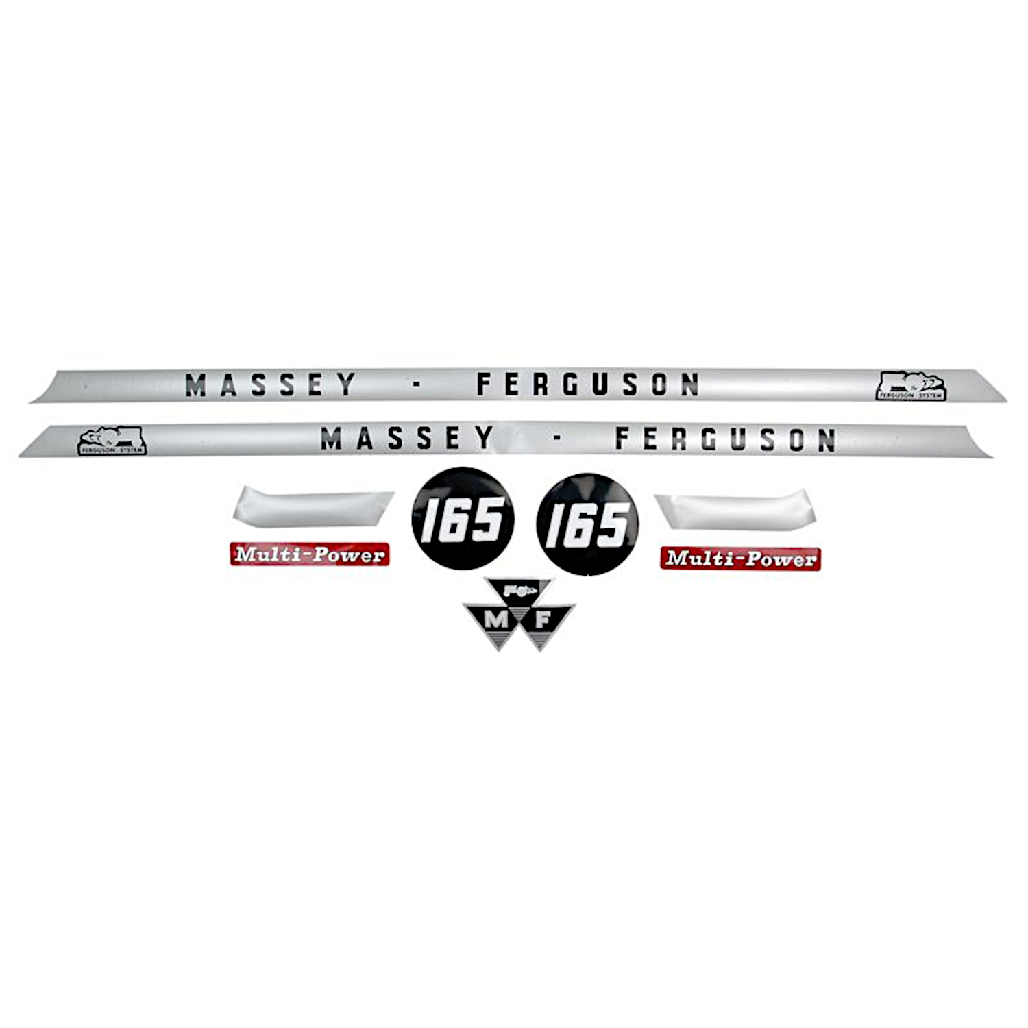Typenschild Aufkleber Massey Ferguson MF 165 168 175 178 185