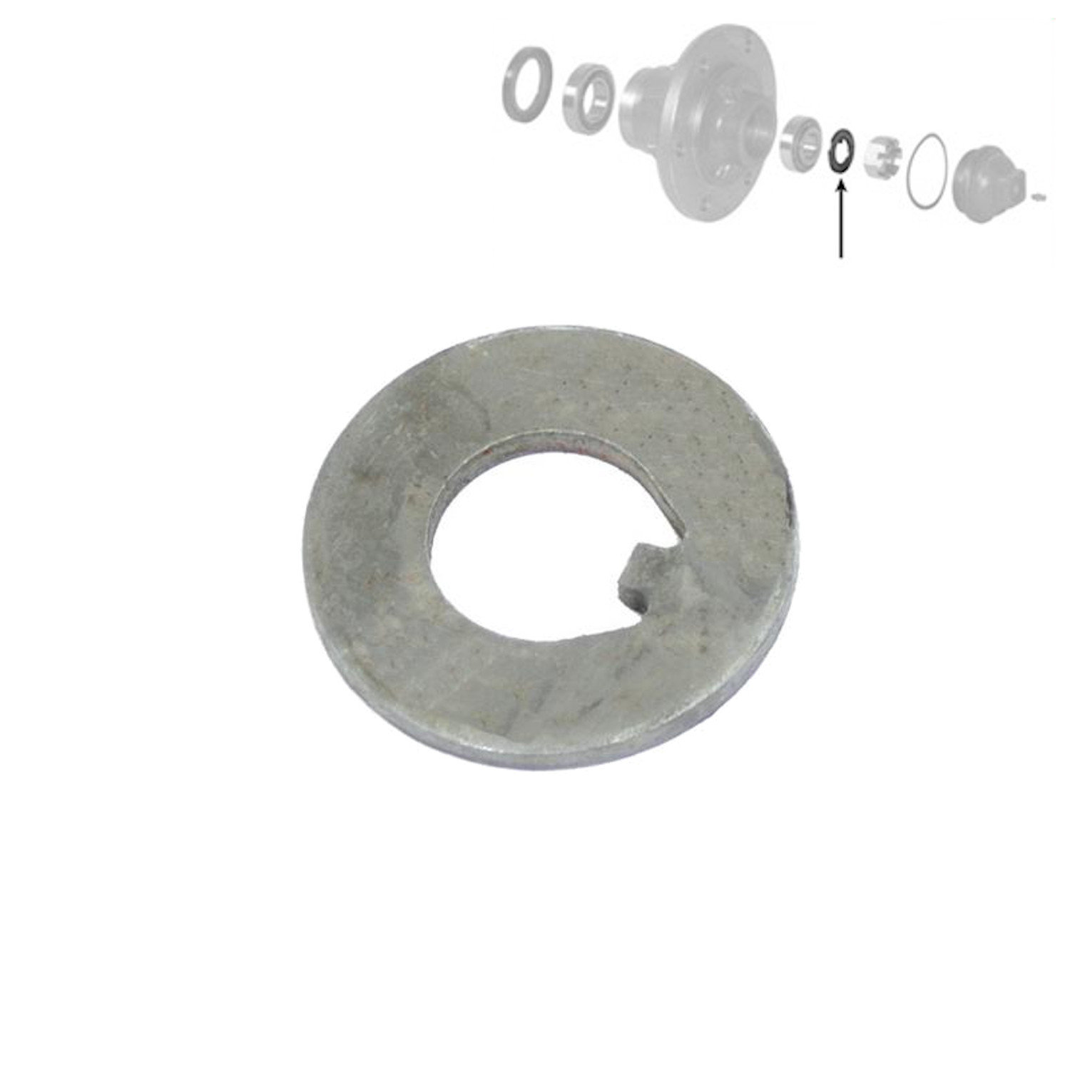 Unterlegscheibe Vorderachse Ford 9N 5000 8210