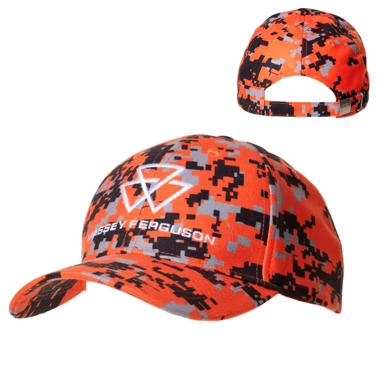 MF Jagdkappe Oranges Pixelmuster