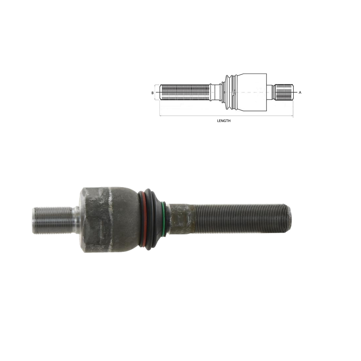 Axial-Kugelkopf M24 220mm Fendt