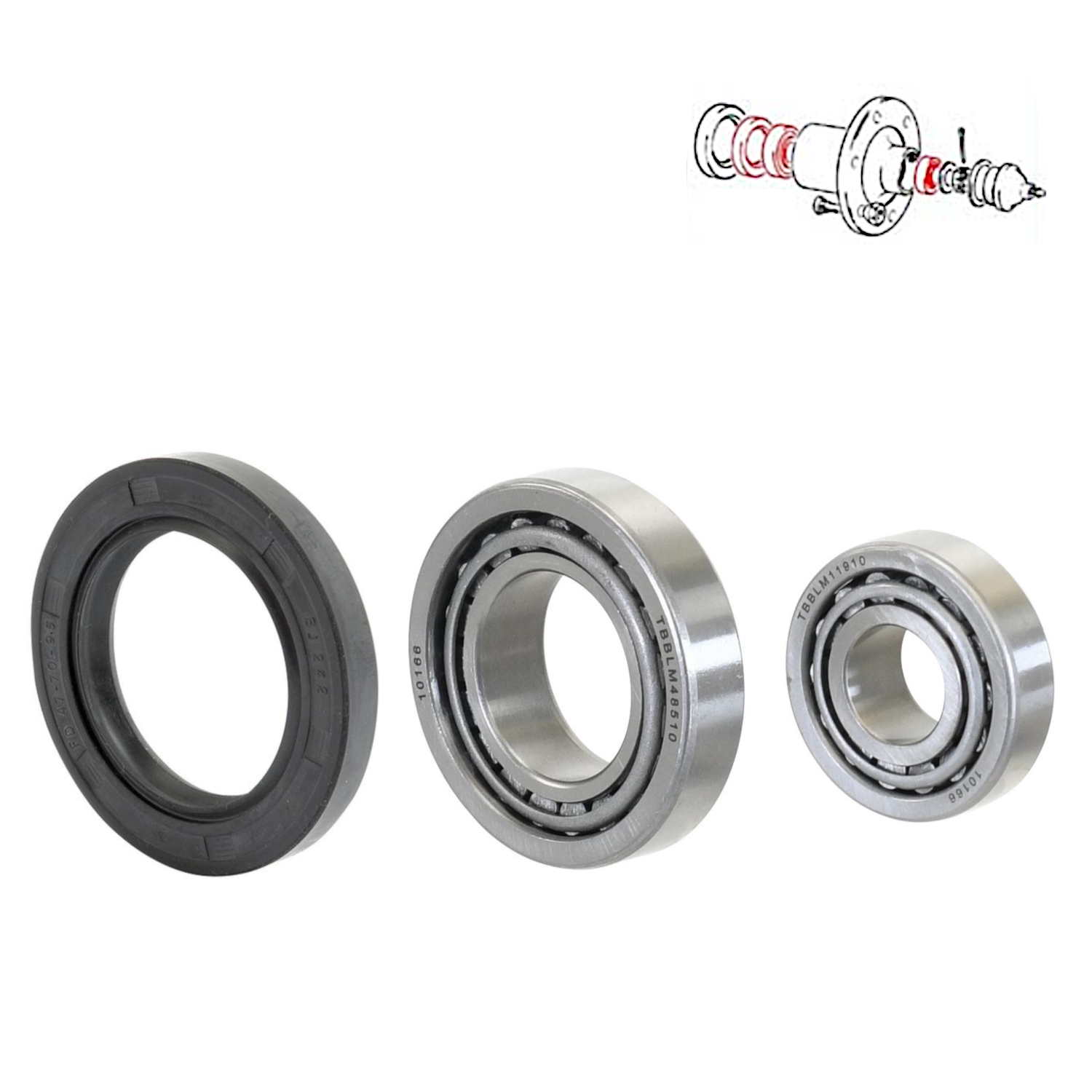 Rep.-Satz Vorderachse Massey Ferguson MF 35 65 135 165
