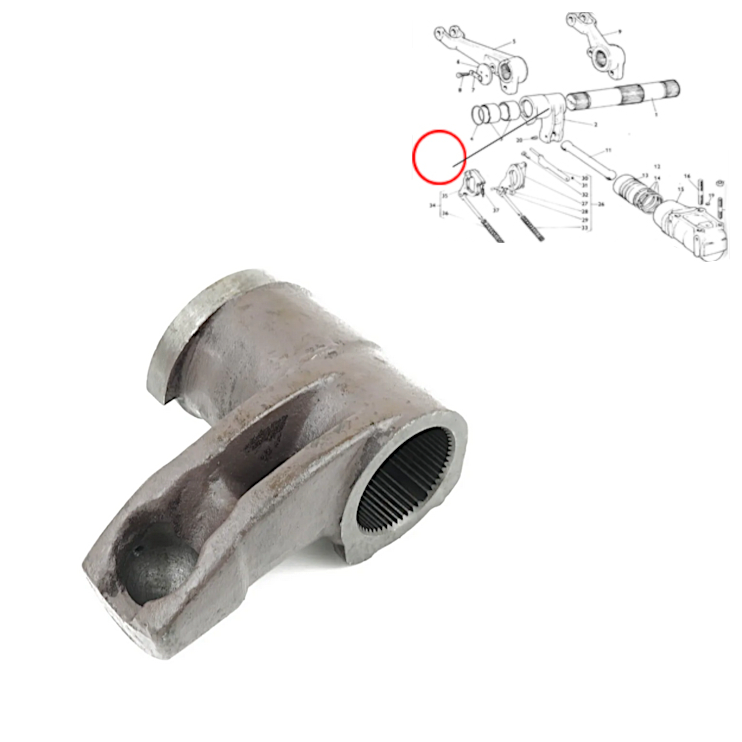 Zentralarm für Hubwerk MF133 135 140 165 250 550