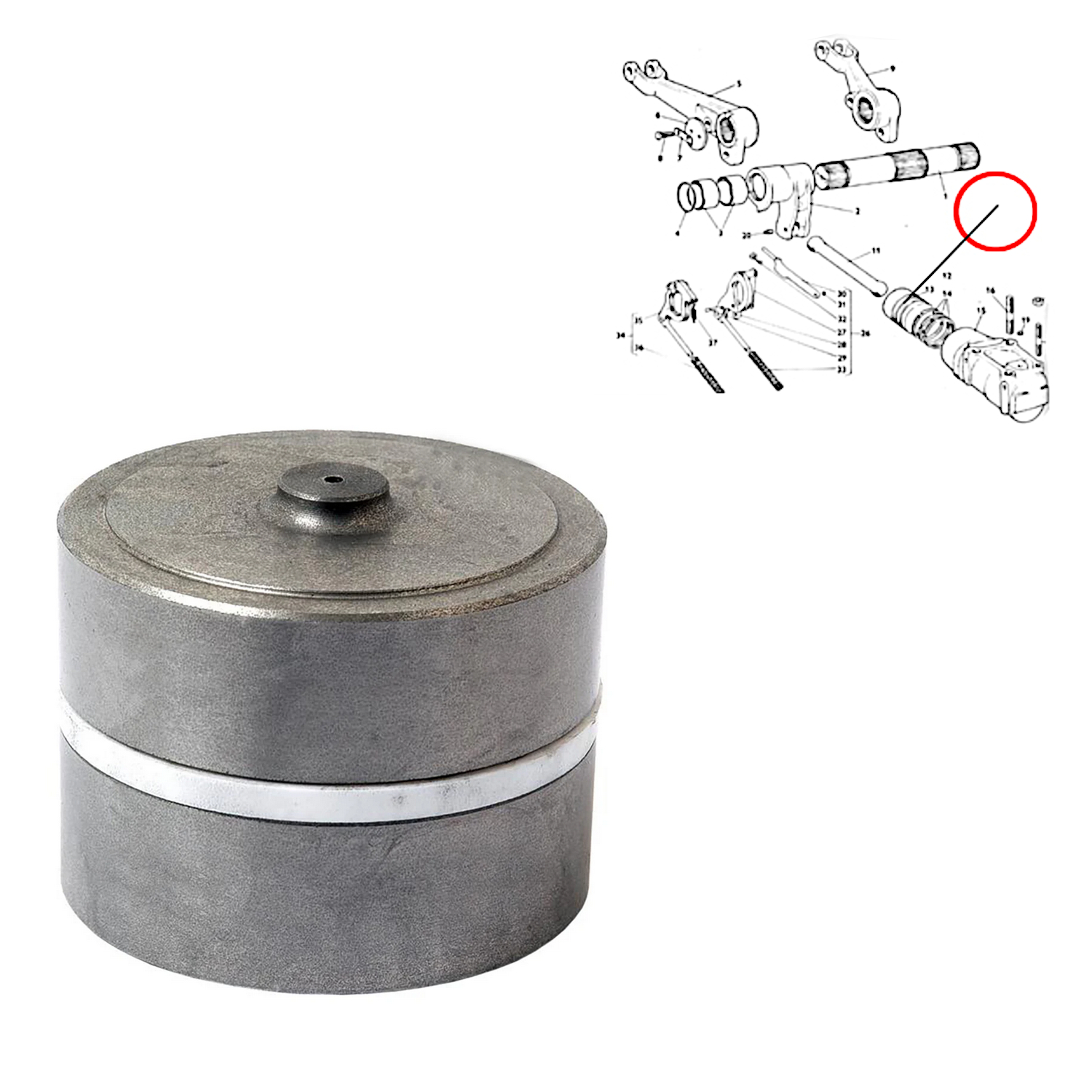 Kolbensatz für Hubwerk MF253 342 375 399