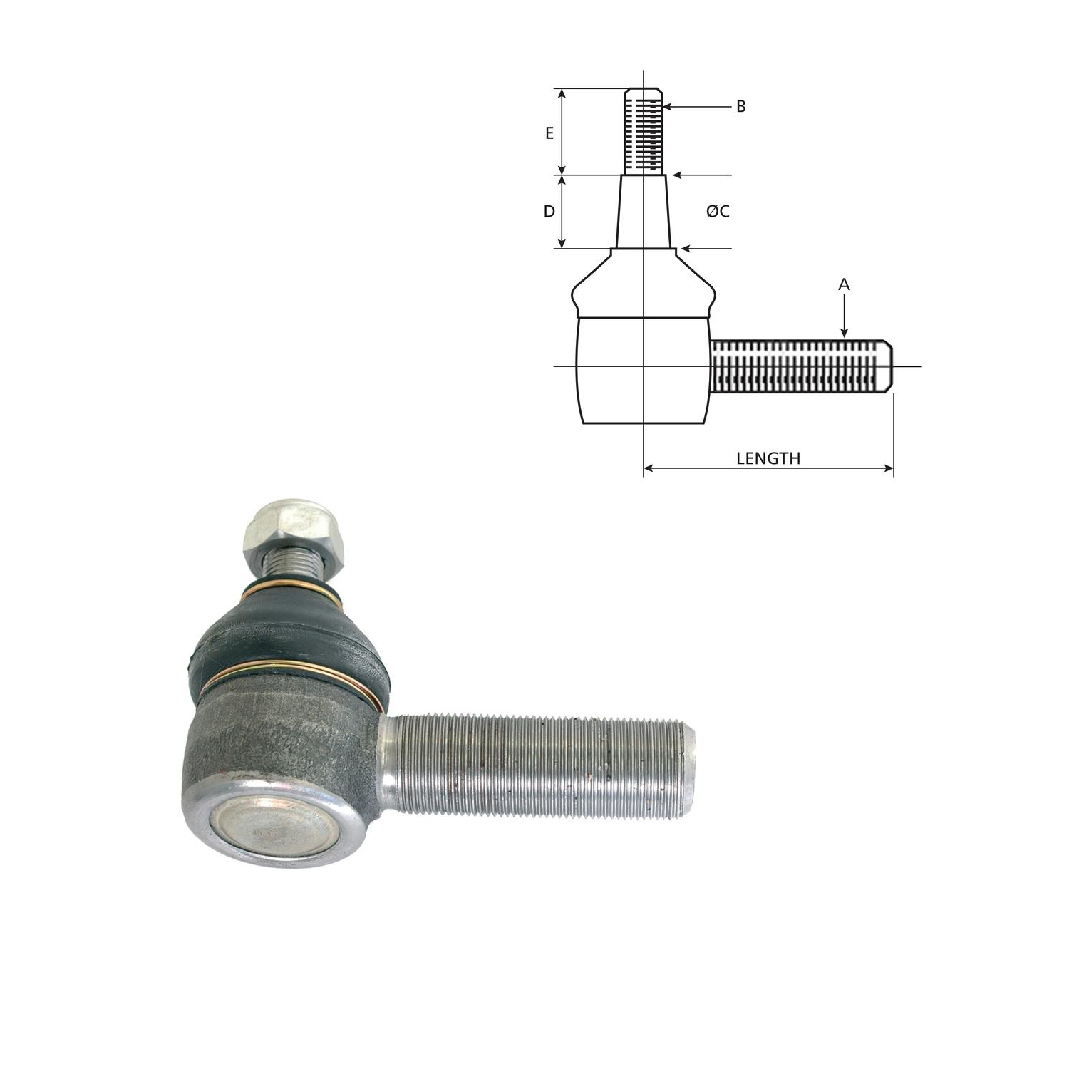 Spurstangenkopf für Massey Ferguson MF595 1080 -3033244M2