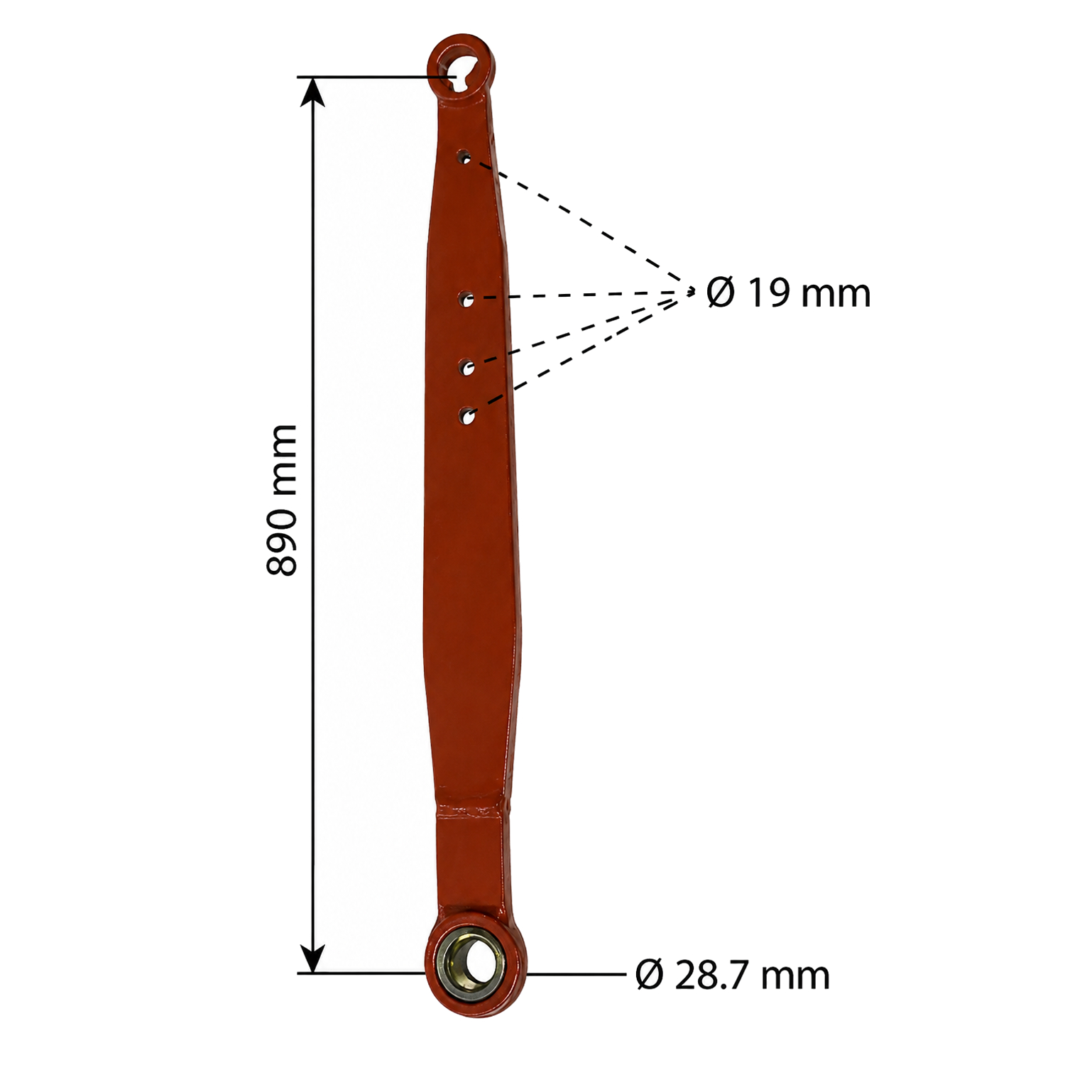 Unterlenker 865mm lang Kat 1-2 - 1884761M91